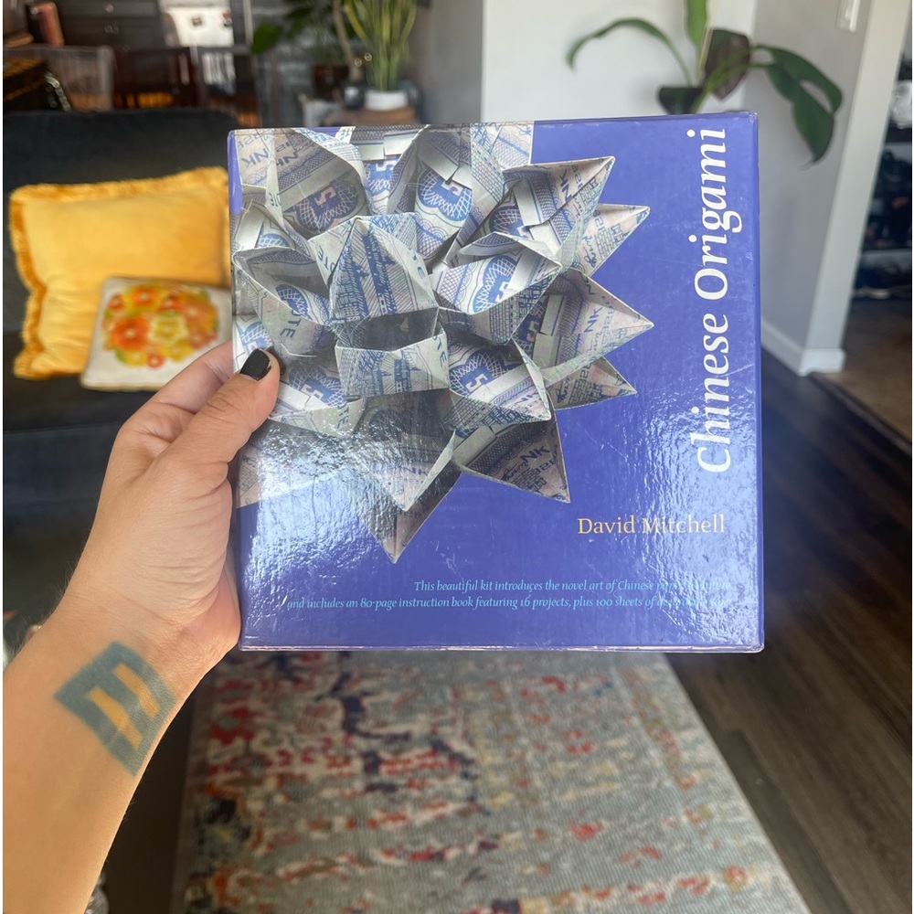 Learn Chinese Origami Book and Paper David Mitchell Set